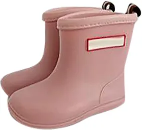 Baby Kids Easy On Rain Shoes Boots For Toddler Little Kid Short Rain Boots Lightweight Rainy Day Shoes Snow Shoe