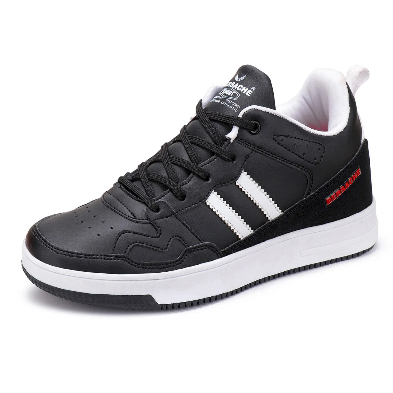 Bersache Lightweight Sports Running Shoes For Men Black-9056