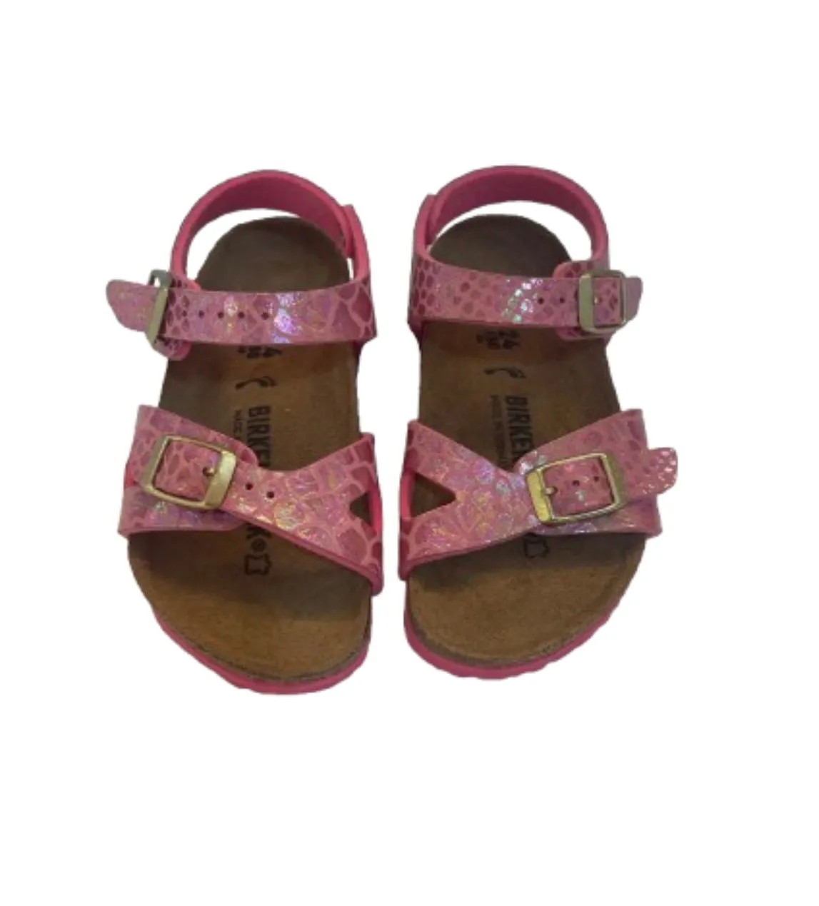 Birkenstock Shiny Snake Pink