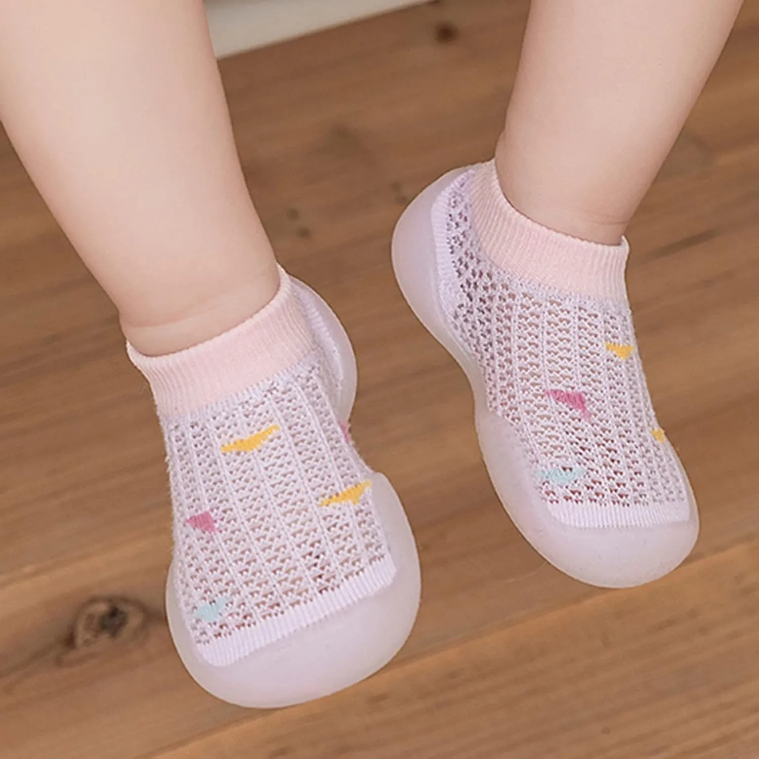 Boy Girl Baby Sock Shoes,0-3 Years Infant Boys Girls Summer Socks Shoes Breathable Mesh Non Slip First Walkers Shoes
