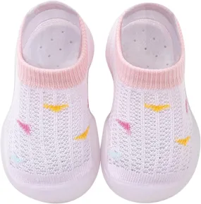 Boy Girl Baby Sock Shoes,0-3 Years Infant Boys Girls Summer Socks Shoes Breathable Mesh Non Slip First Walkers Shoes