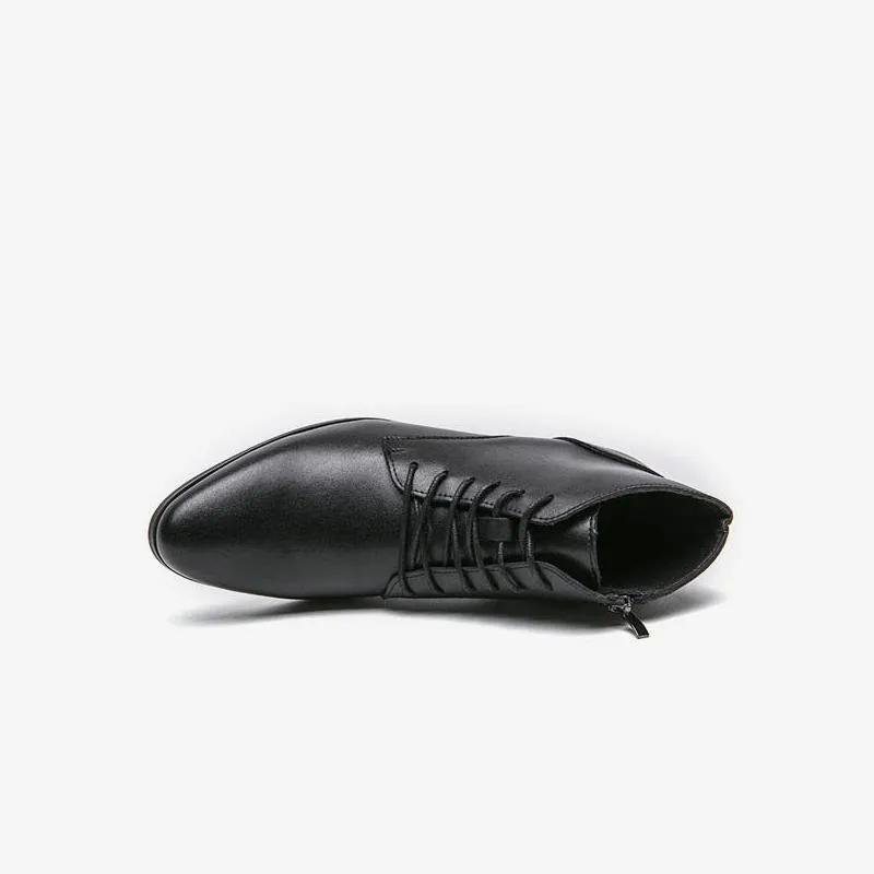 Brown Black Formal Casual Leather Boots
