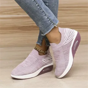 Casual Striped Breathable Sneakers