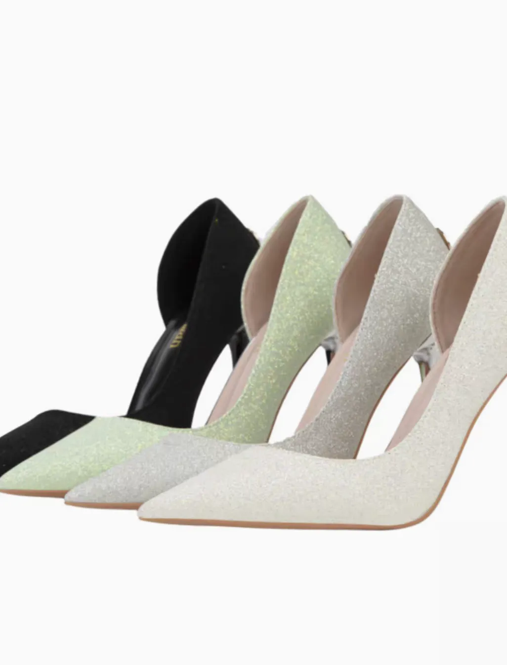 Classic Stiletto Shoe with Rhinestone Heel