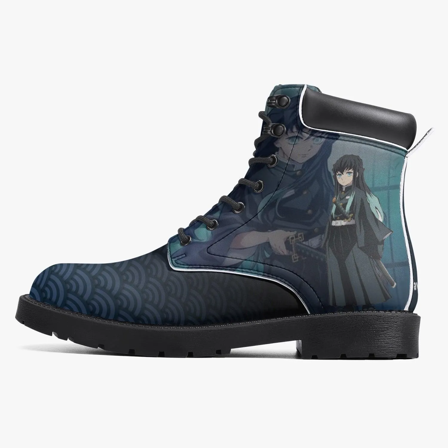 Demon Slayer Muchiro Tokito Casual Leather Boots Anime Shoes