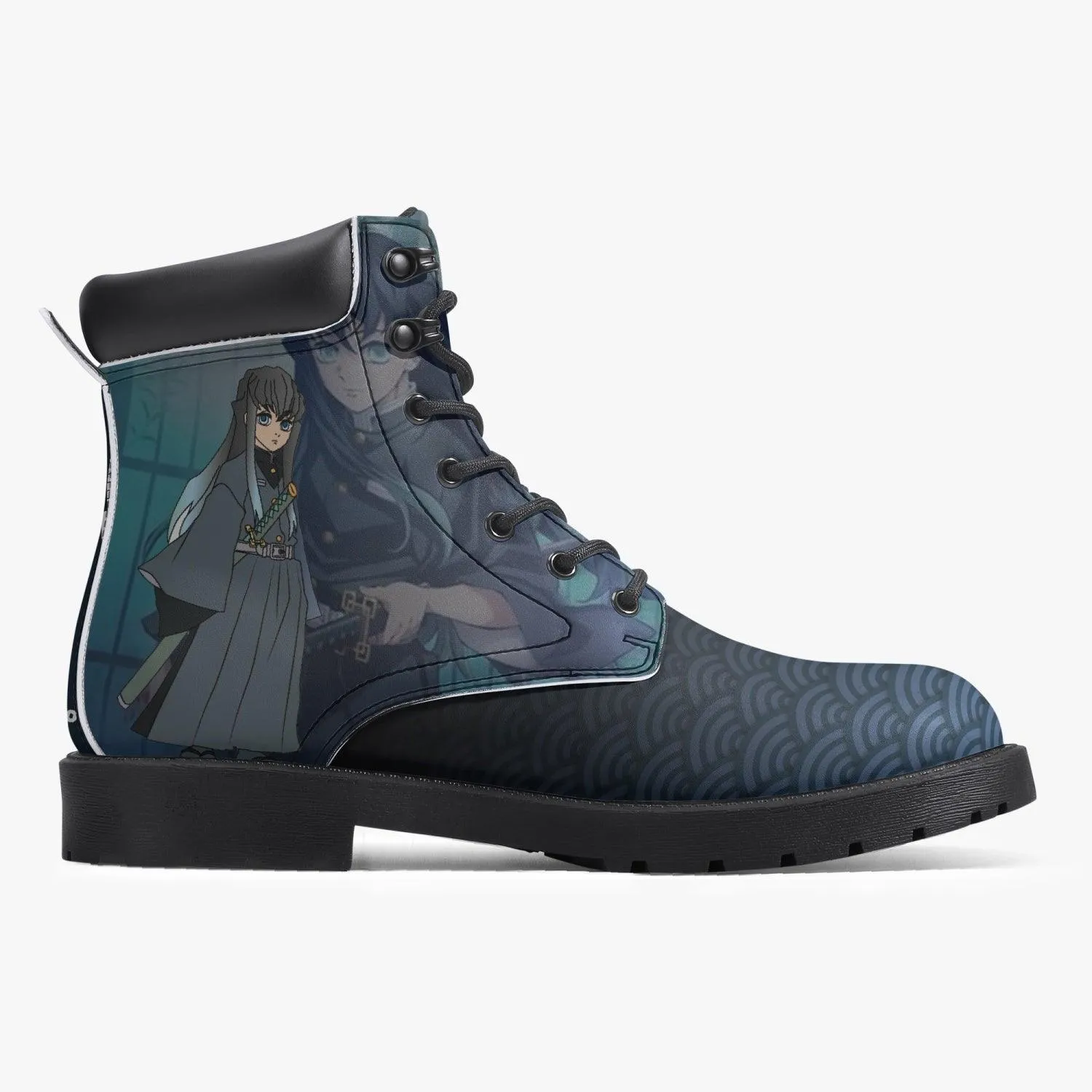 Demon Slayer Muchiro Tokito Casual Leather Boots Anime Shoes