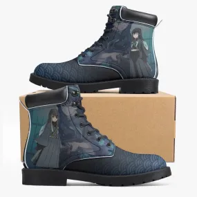 Demon Slayer Muchiro Tokito Casual Leather Boots Anime Shoes