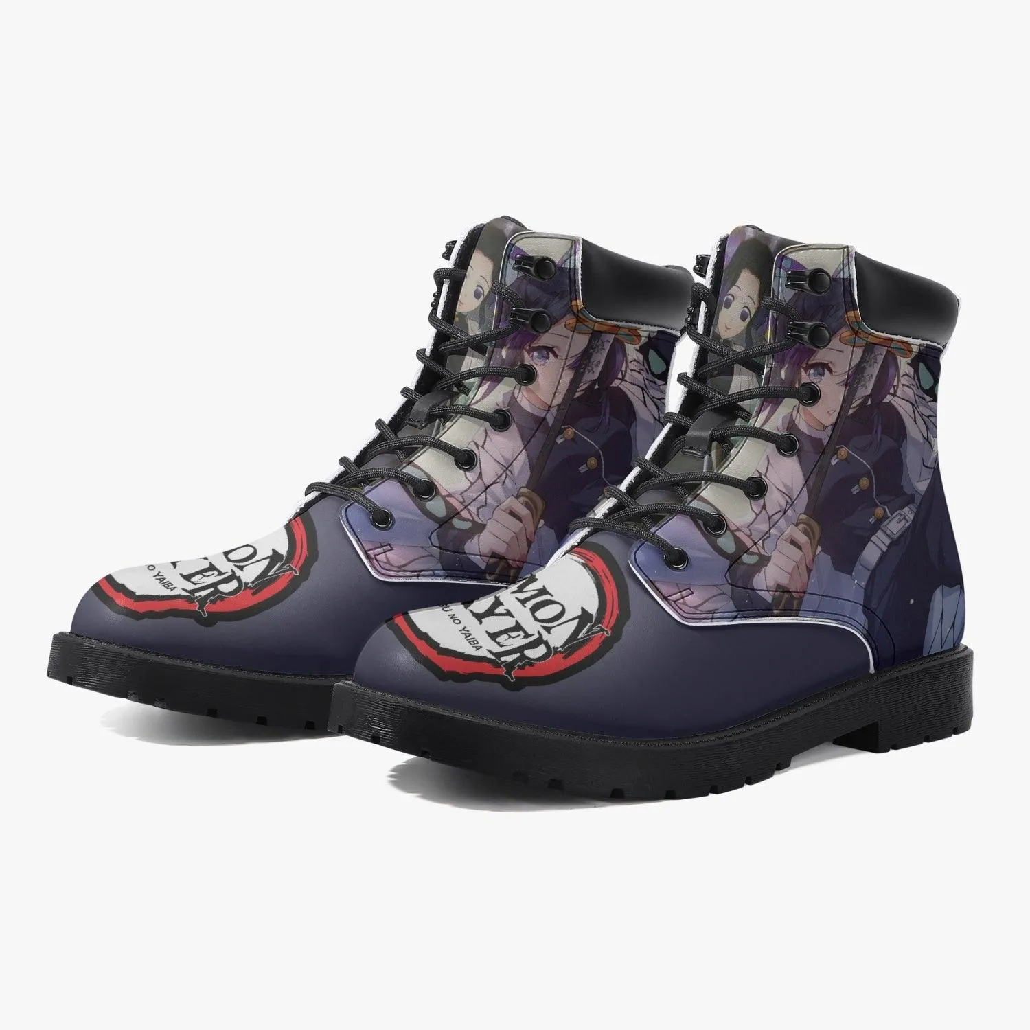 Demon Slayer Shinobu Kocho Casual Leather Boots Anime Shoes