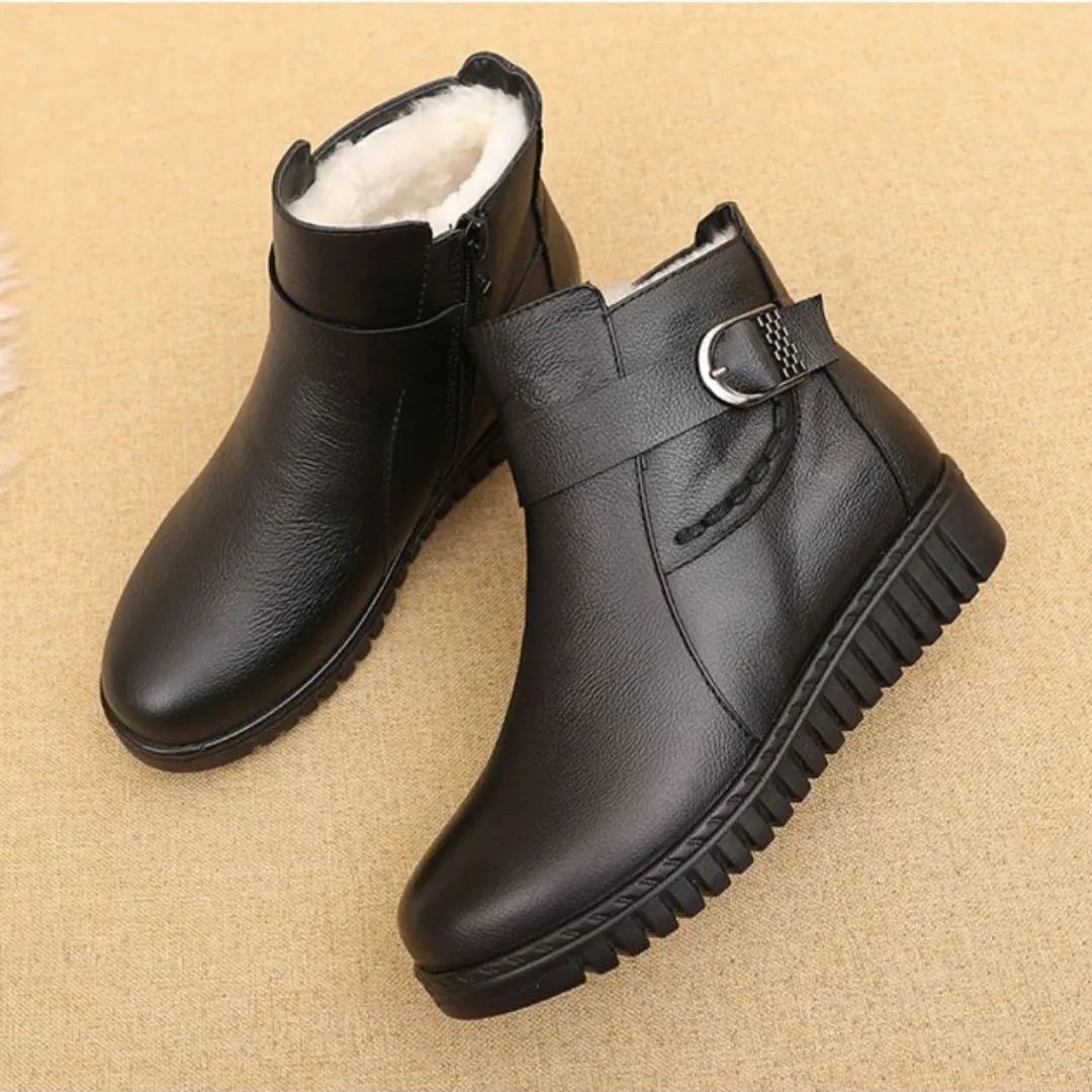 Dyavor Orthopedic Women Boot Arch Support Warm Fur AntiSlip Ankle Boots