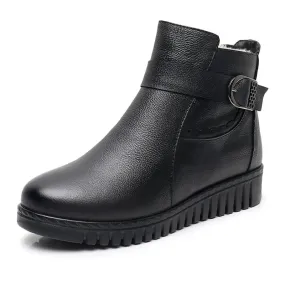 Dyavor Orthopedic Women Boot Arch Support Warm Fur AntiSlip Ankle Boots