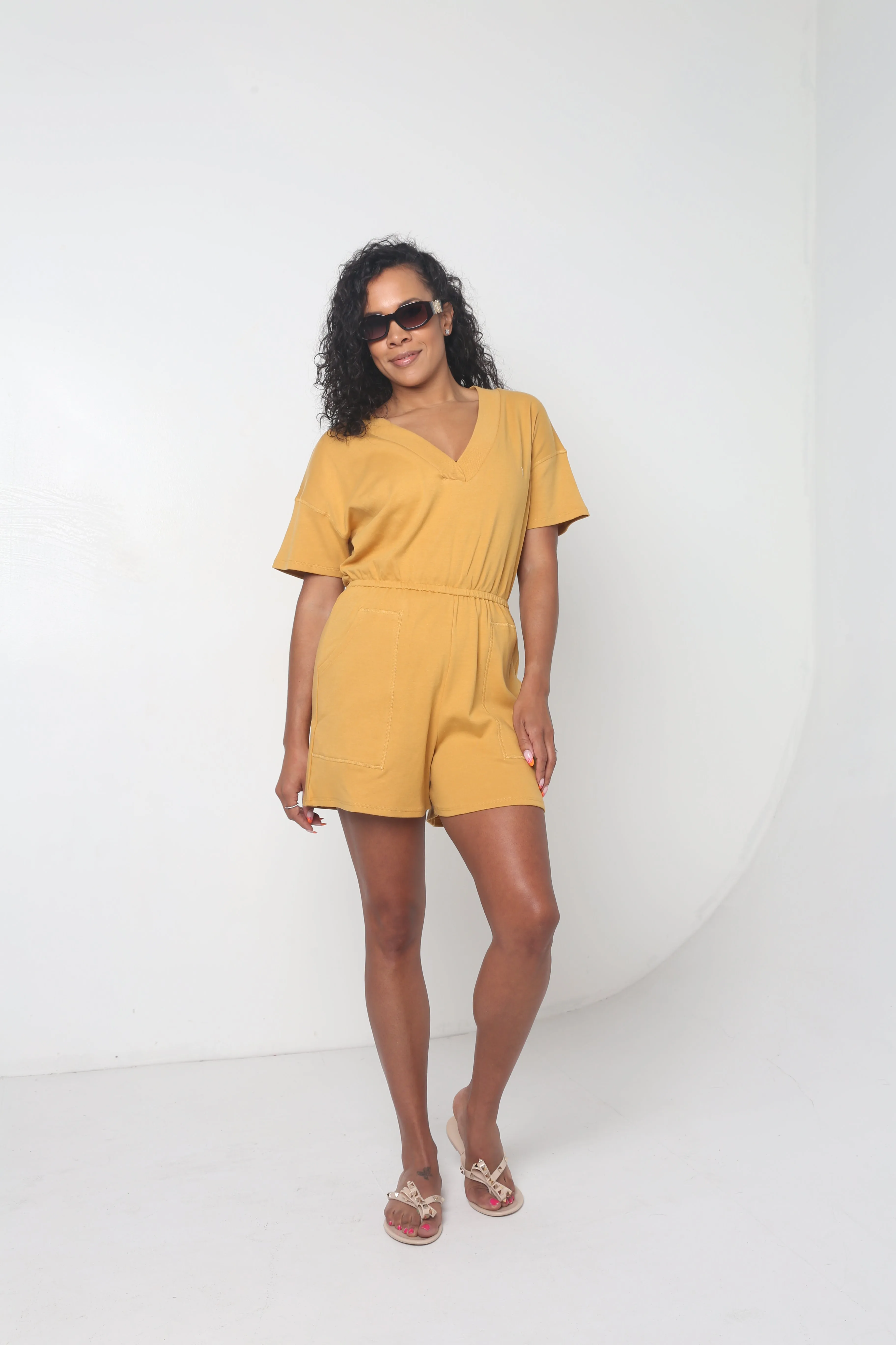 Everyday Romper | Mustard