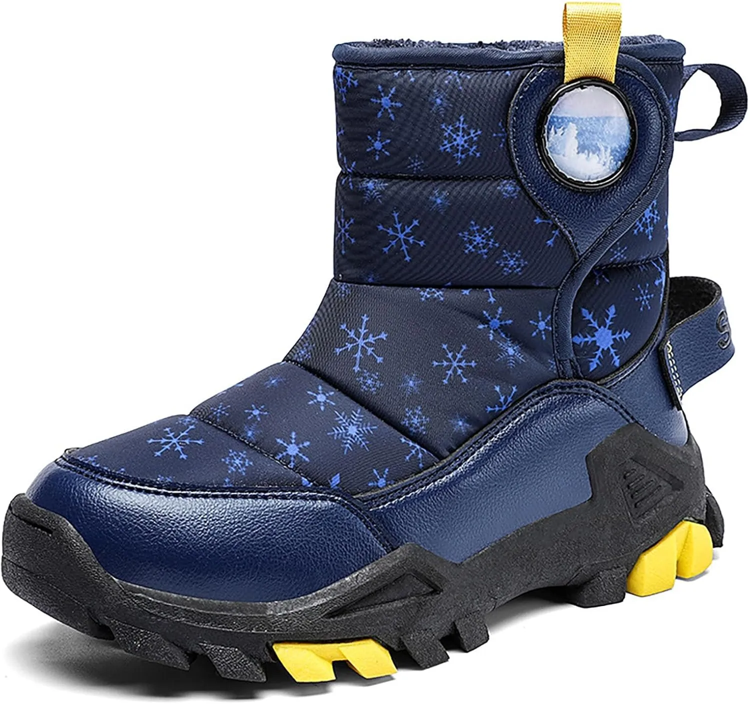 Girls Boys Snow Boots Outdoor Warm Comfortable Non Slip Mid Calf Padded Small Big Kids Winter Girls Boots Size Four