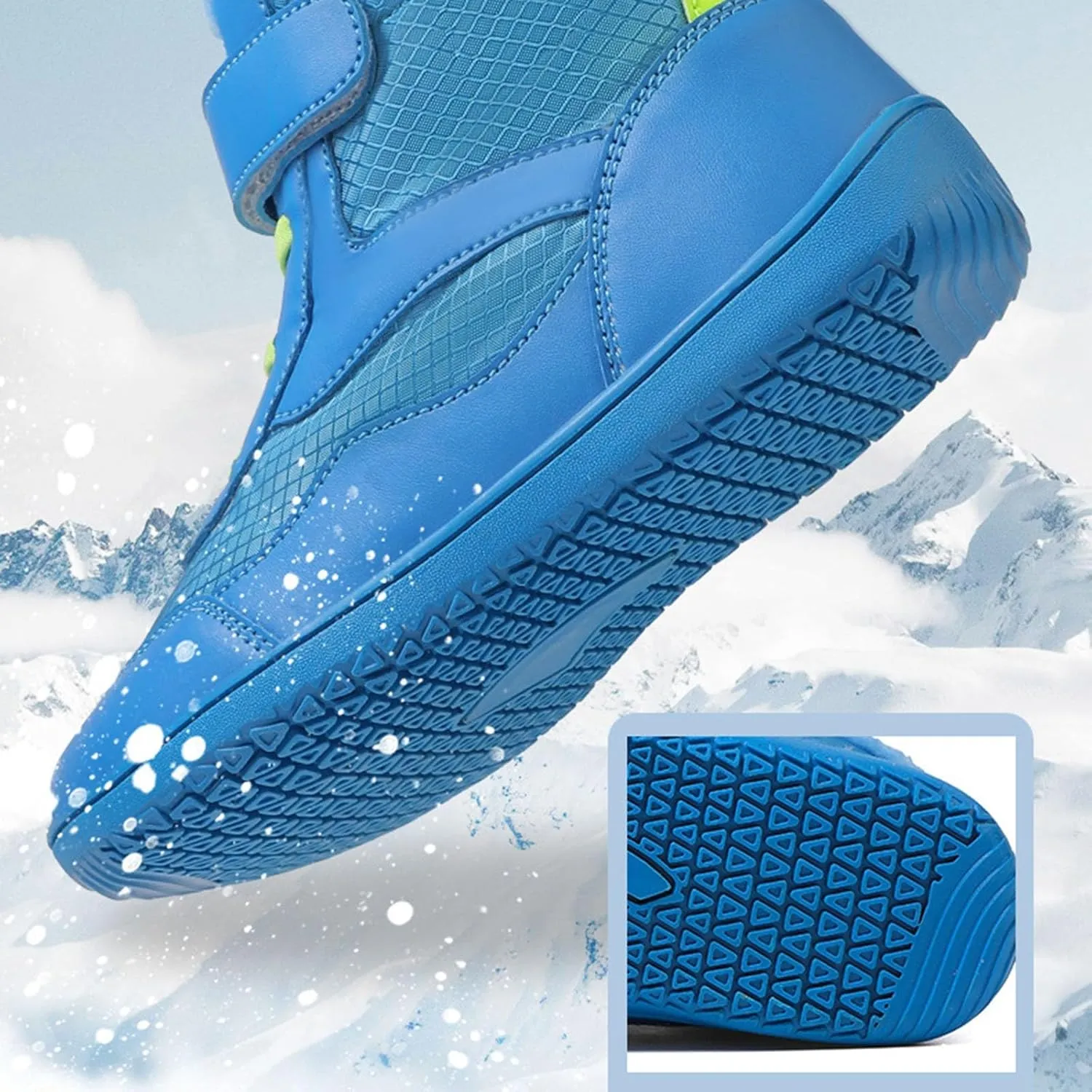 Girls Boys Winter Snow Boots - Comfortable Warm Toddler Winter Shoes Waterproof Kids Ankle Booties Outdoor Walking