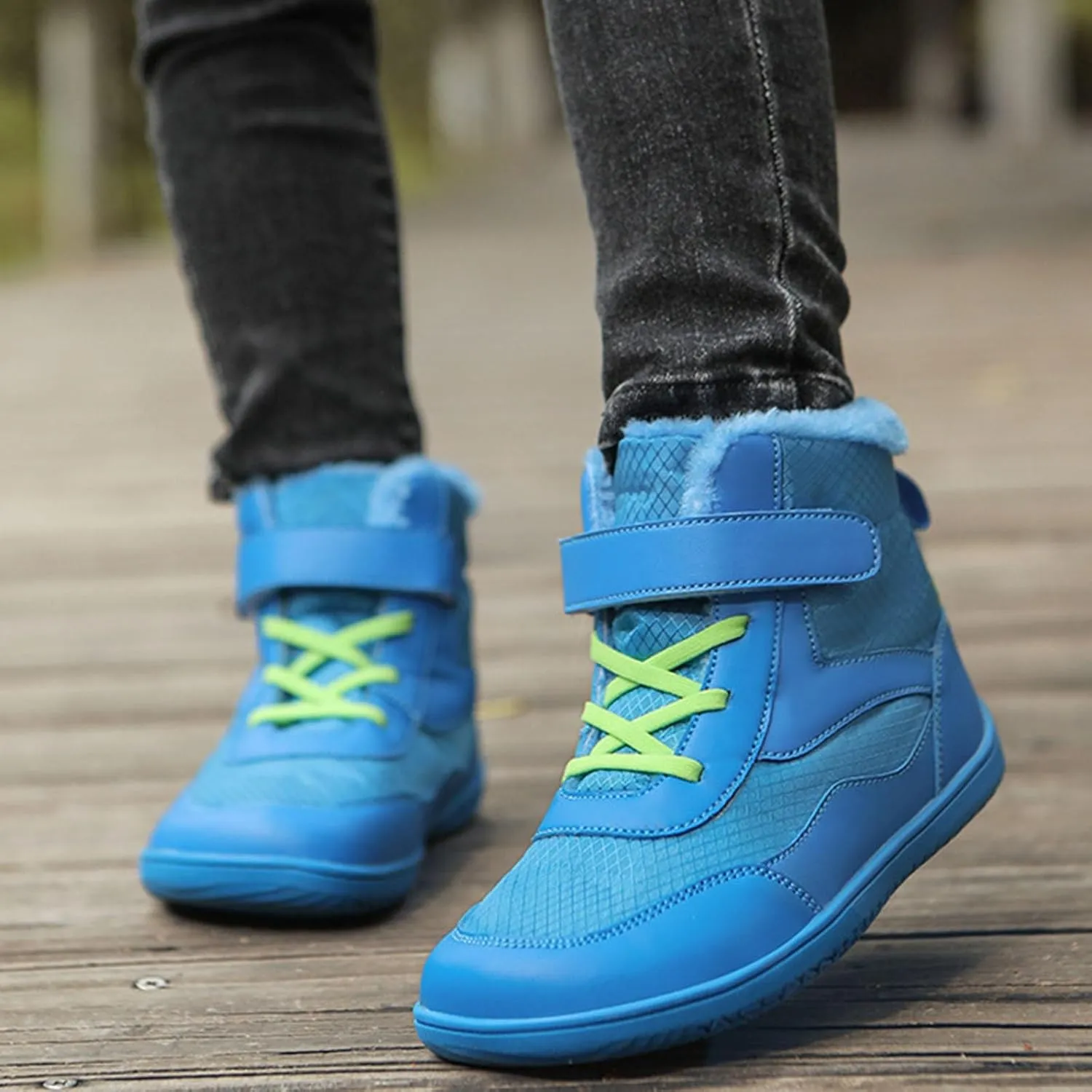 Girls Boys Winter Snow Boots - Comfortable Warm Toddler Winter Shoes Waterproof Kids Ankle Booties Outdoor Walking