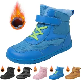 Girls Boys Winter Snow Boots - Comfortable Warm Toddler Winter Shoes Waterproof Kids Ankle Booties Outdoor Walking