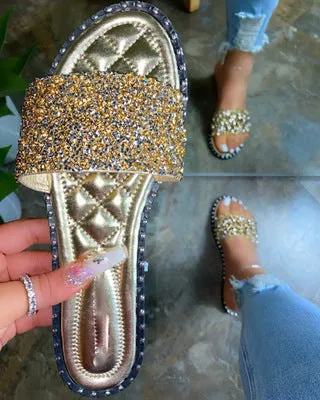 Hot selling shiny slippers SY0058