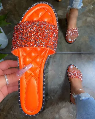 Hot selling shiny slippers SY0058