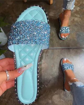 Hot selling shiny slippers SY0058