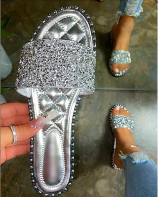 Hot selling shiny slippers SY0058