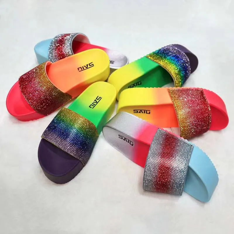Hot selling shiny slippers
