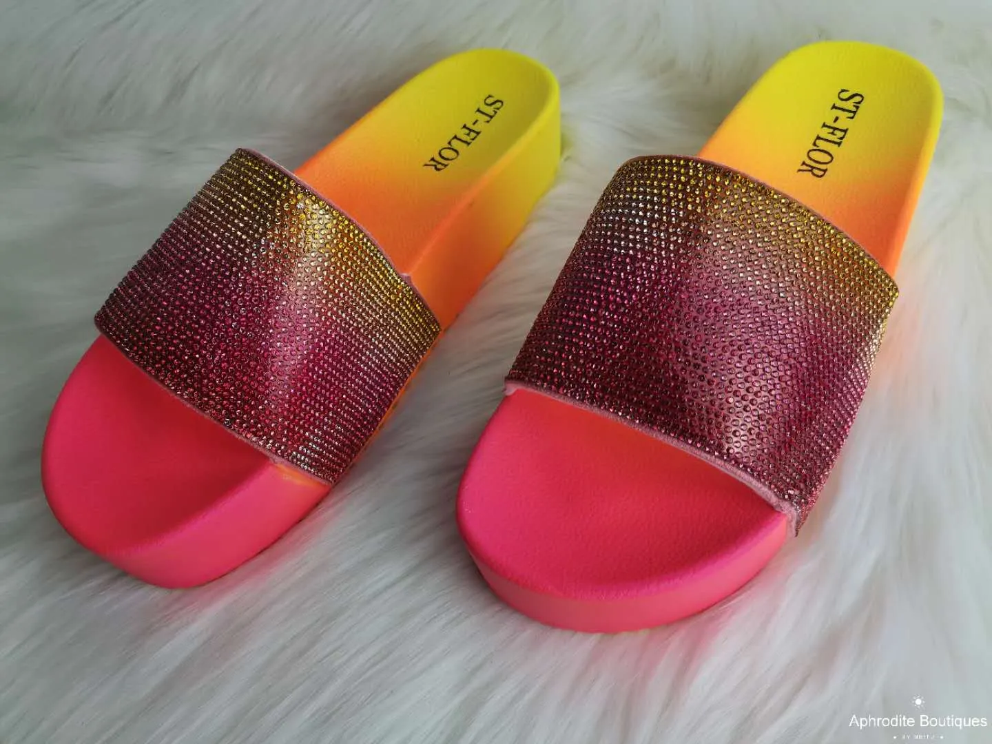 Hot selling shiny slippers