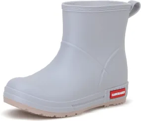 HSBDNZQ Rain Boots for Women, Lightweight Warm Waterproof Rain Boots, Anti-Slipping Garden Boots Soft and Durable, Chelsea Rain Boots with Comfortable Insoles for Outdoor