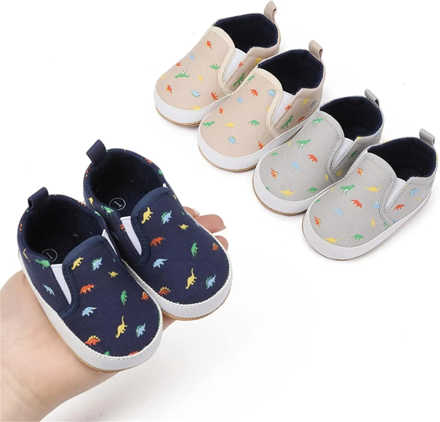 Infant Toddler Shoes Boys Girls Baby Shoes Soft Sole Slip On Shoes Animal Print Toddler Shoes Baby (Grey, 6-12 Months)
