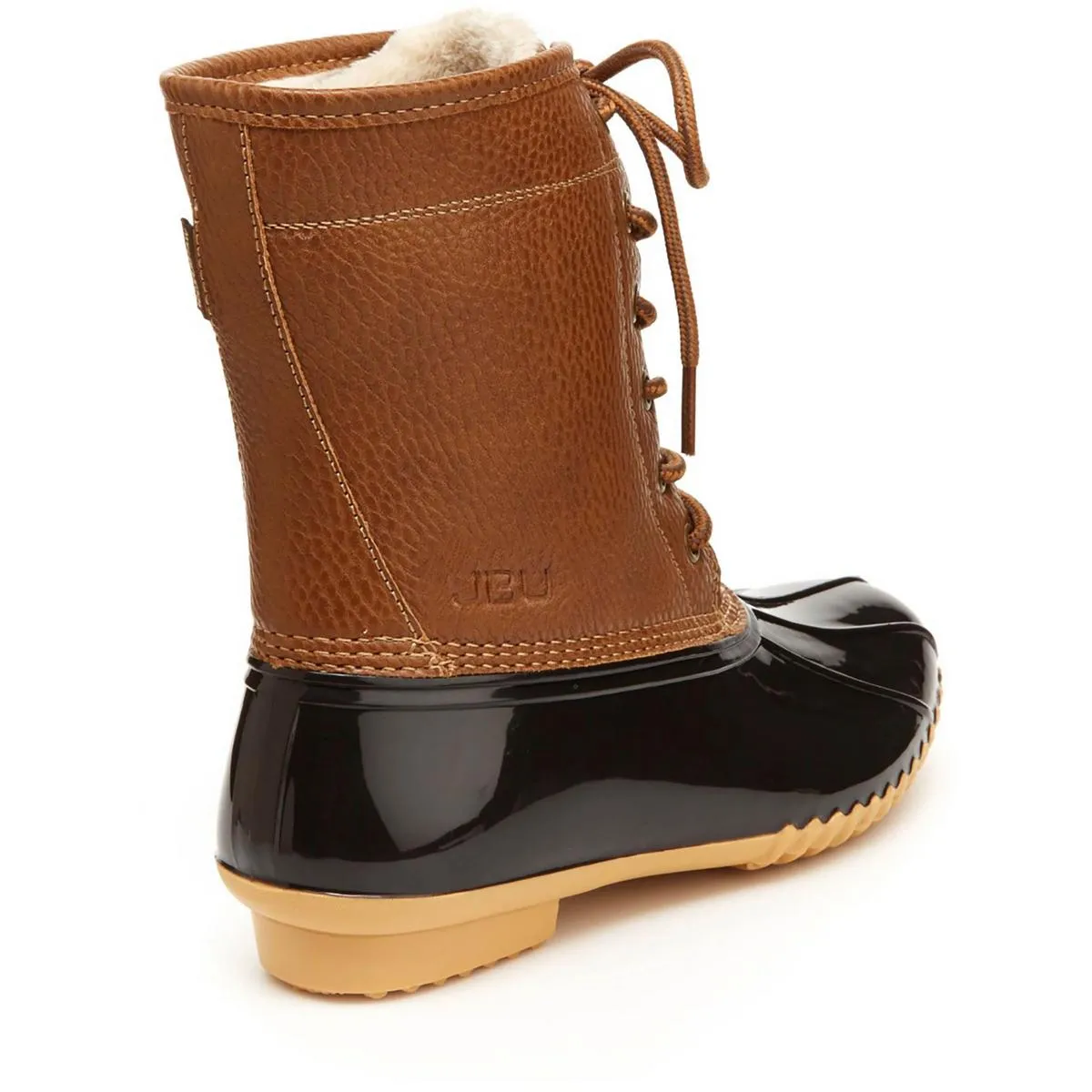 JBU by Jambu Womens Maplewood Faux Leather Waterproof Rain Boots