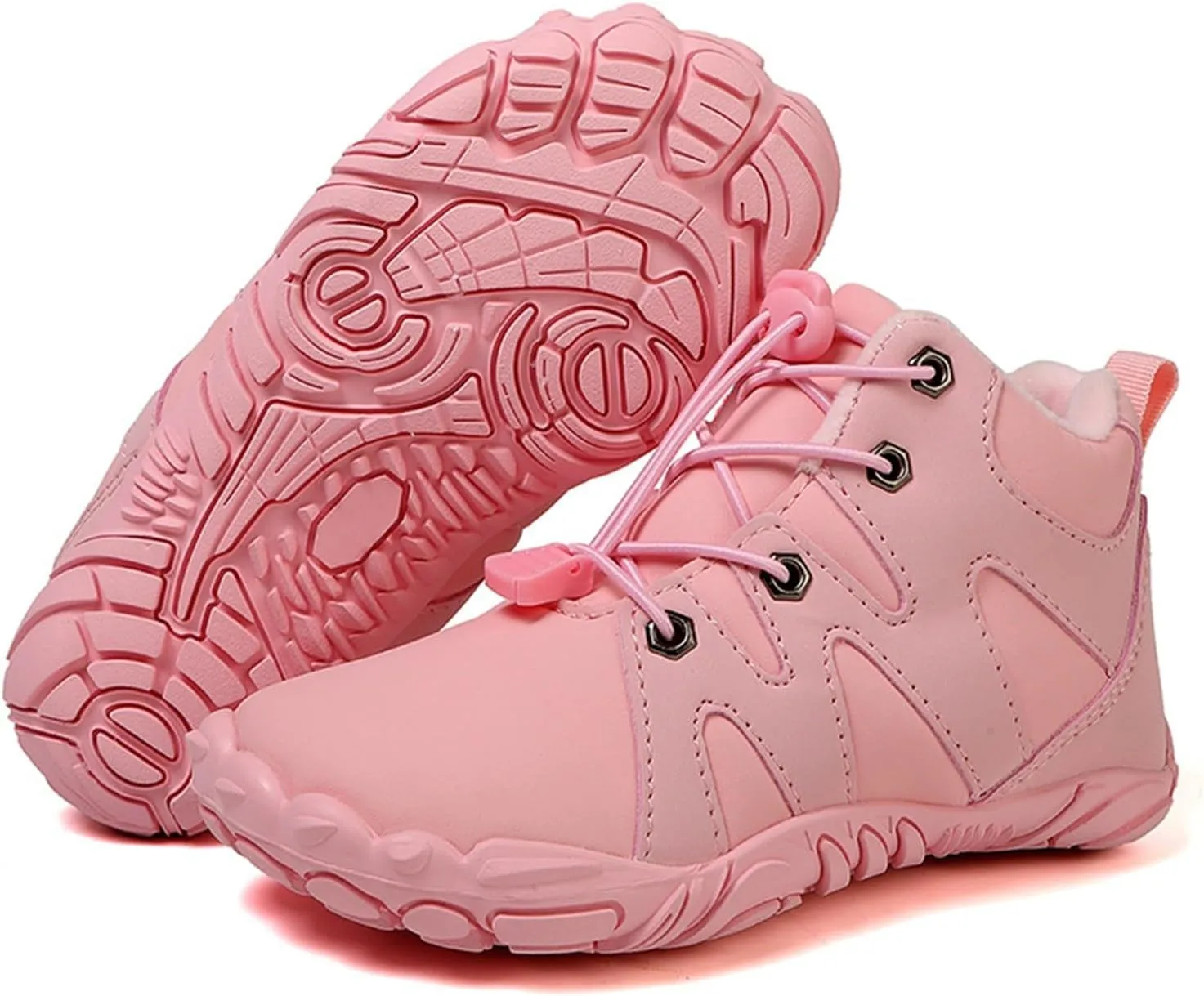 Kids aterproof Barefoot Boots Boys Girls Winter Warm Winter Shoes Boots Wide Toe Highly Elastic Non-Slip Shoes