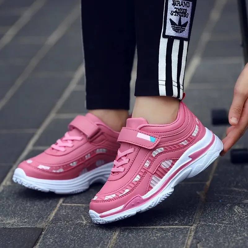 Kids Girls Breathable Waterproof Running Sneakers