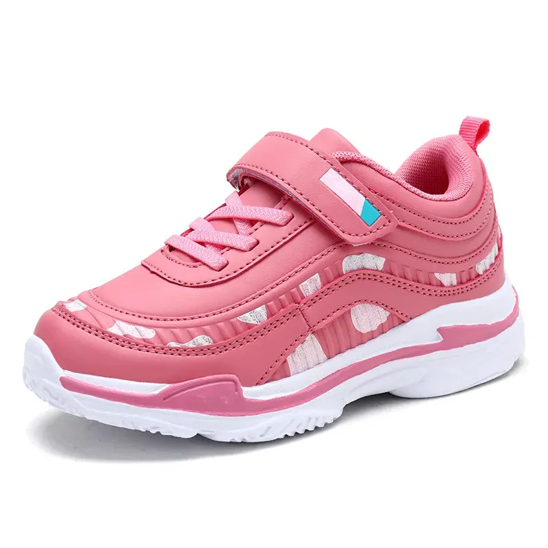 Kids Girls Breathable Waterproof Running Sneakers