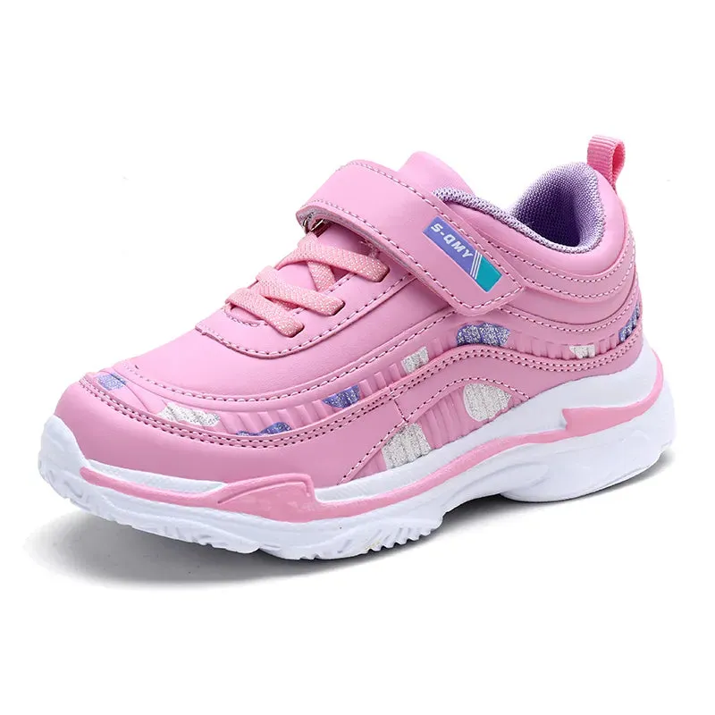 Kids Girls Breathable Waterproof Running Sneakers