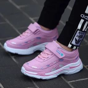 Kids Girls Breathable Waterproof Running Sneakers
