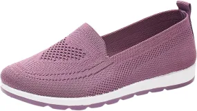 Loafers for Women Comfort Slip On Walking Shoes Knit Dressy Comfortable Business Work Flats Wide Width Casual Sneaker