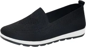 Loafers for Women Comfort Slip On Walking Shoes Wide Width Casual Sneaker Knit Dressy Comfortable Business Work Flat𝐬