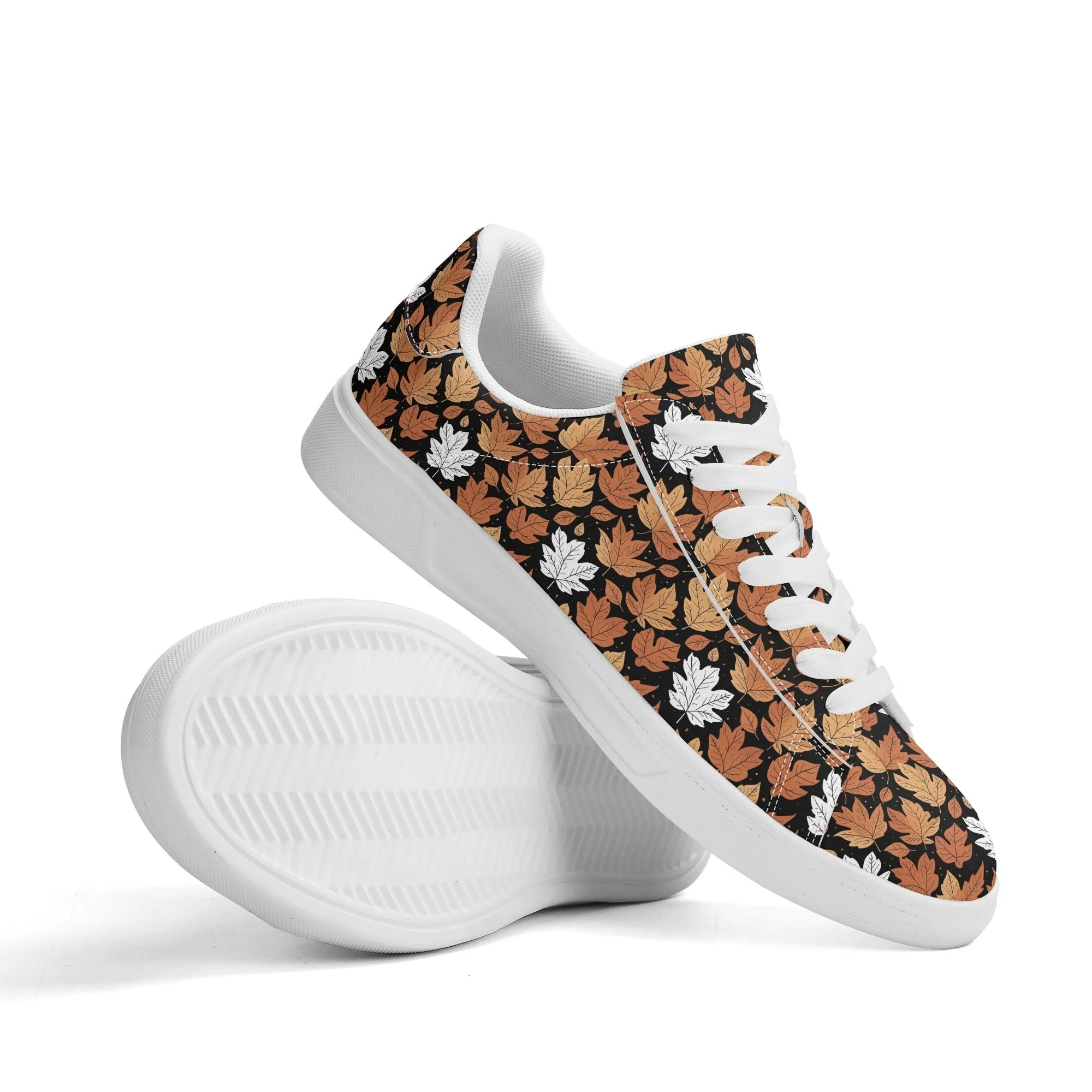 Maple leaves Adult Lightweight Brand Low Top Leather Shoes