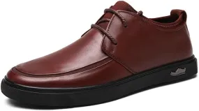 Men's Classic Casual Dress Shoes Retro Business Lace-up Formal Oxfords Shoes for Men