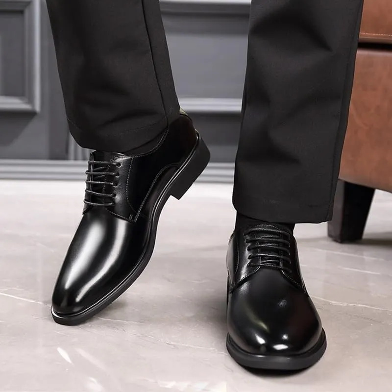 Men's Classic Lace-up Oxfords Men Patent Leather Formal Business Dress Shoes Mens Tuxedo Shoes