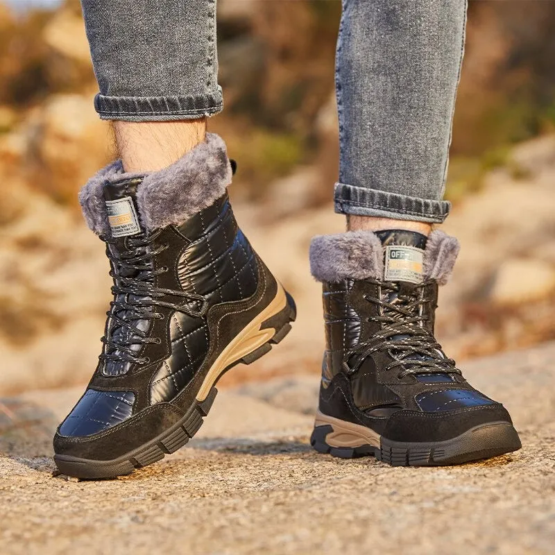 Men's Waterproof Warm Plush Boots
