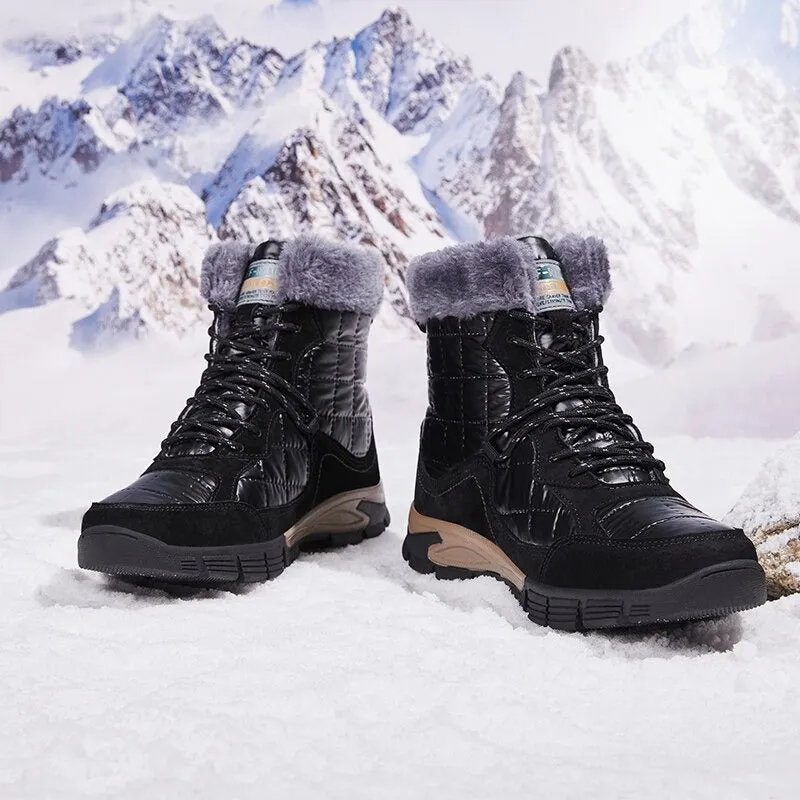 Men's Waterproof Warm Plush Boots