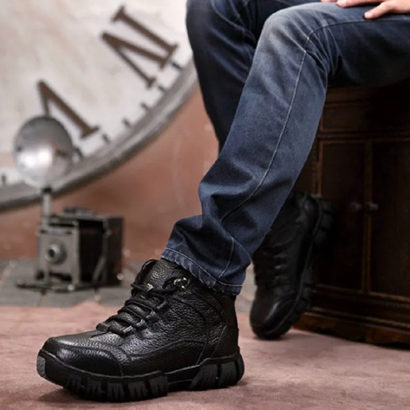 Men's Winter Genuine Leather Warm Boots
