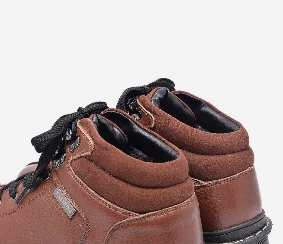 Men's Winter Warm Genuine Cowhide Shoes