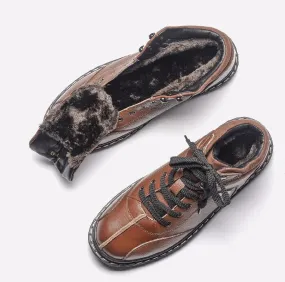 Men's Winter Warm Genuine Cowhide Shoes