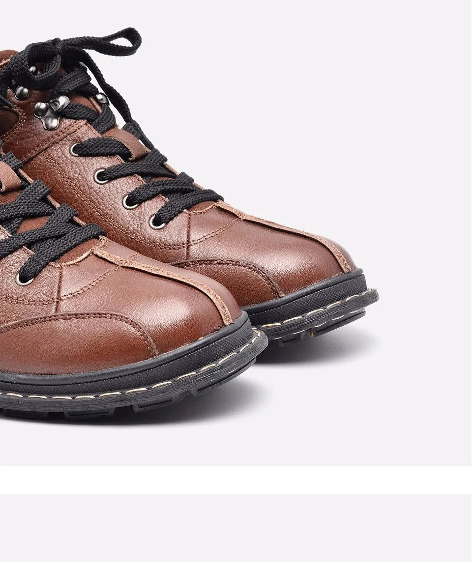 Men's Winter Warm Genuine Cowhide Shoes
