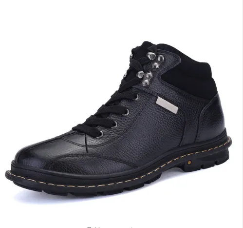 Men's Winter Warm Genuine Cowhide Shoes