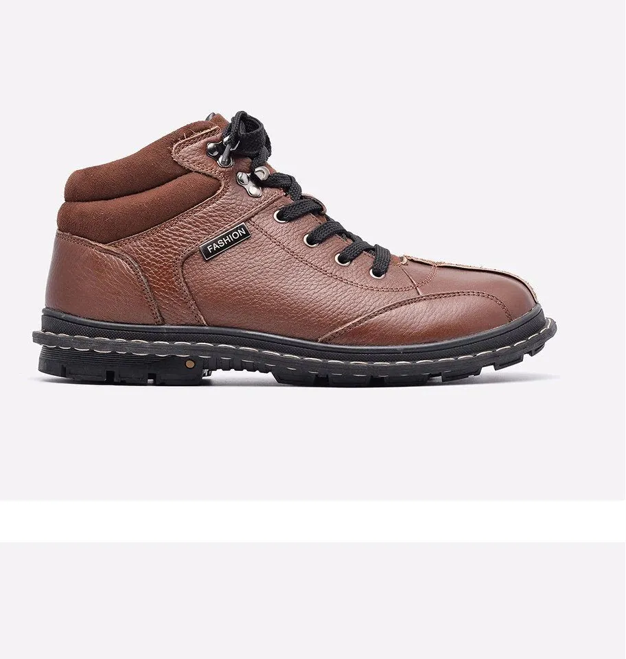 Men's Winter Warm Genuine Cowhide Shoes