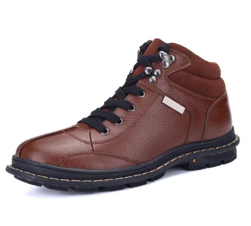 Men's Winter Warm Genuine Cowhide Shoes
