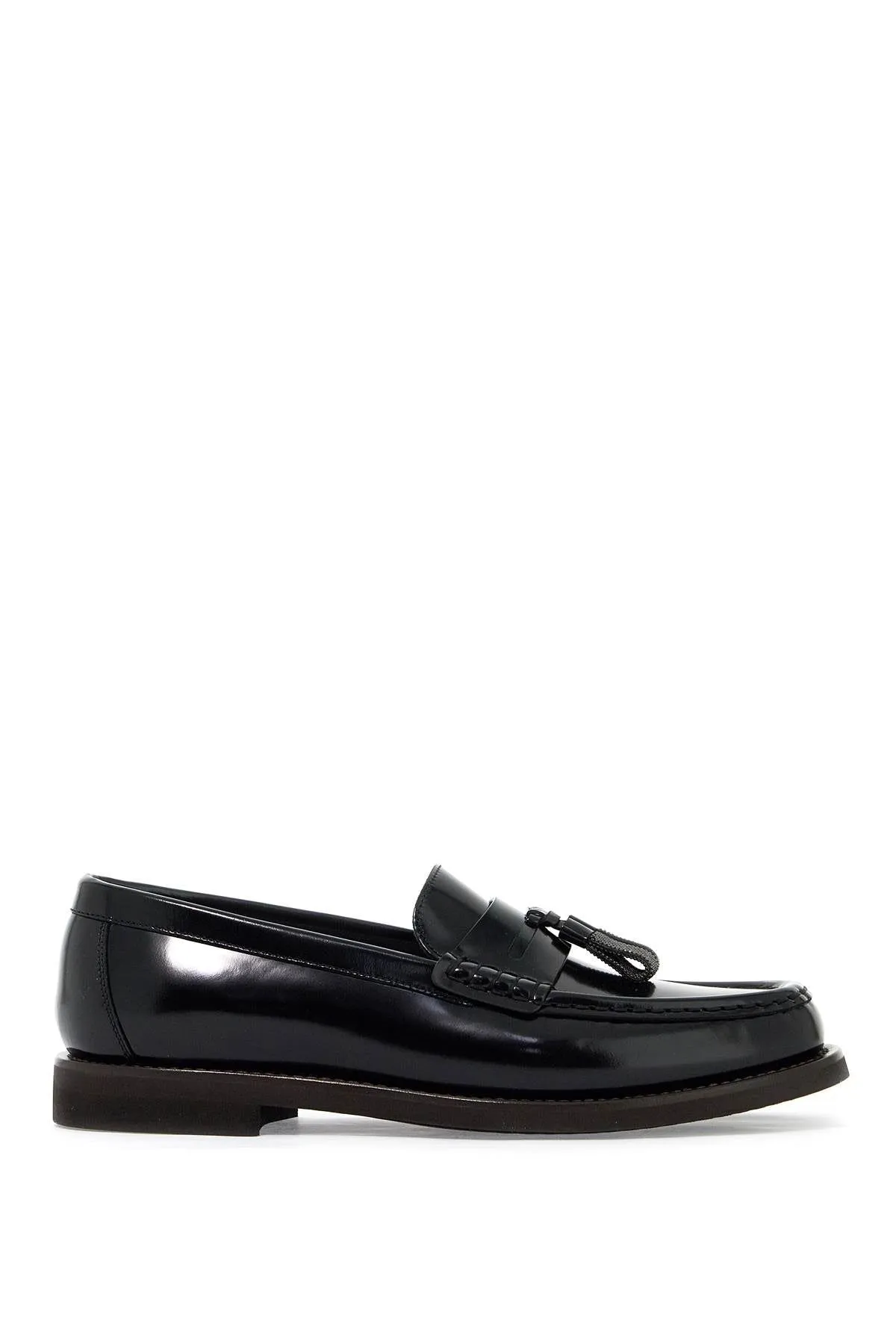 MINIMAL SHINY TASSEL CALFSKIN LO