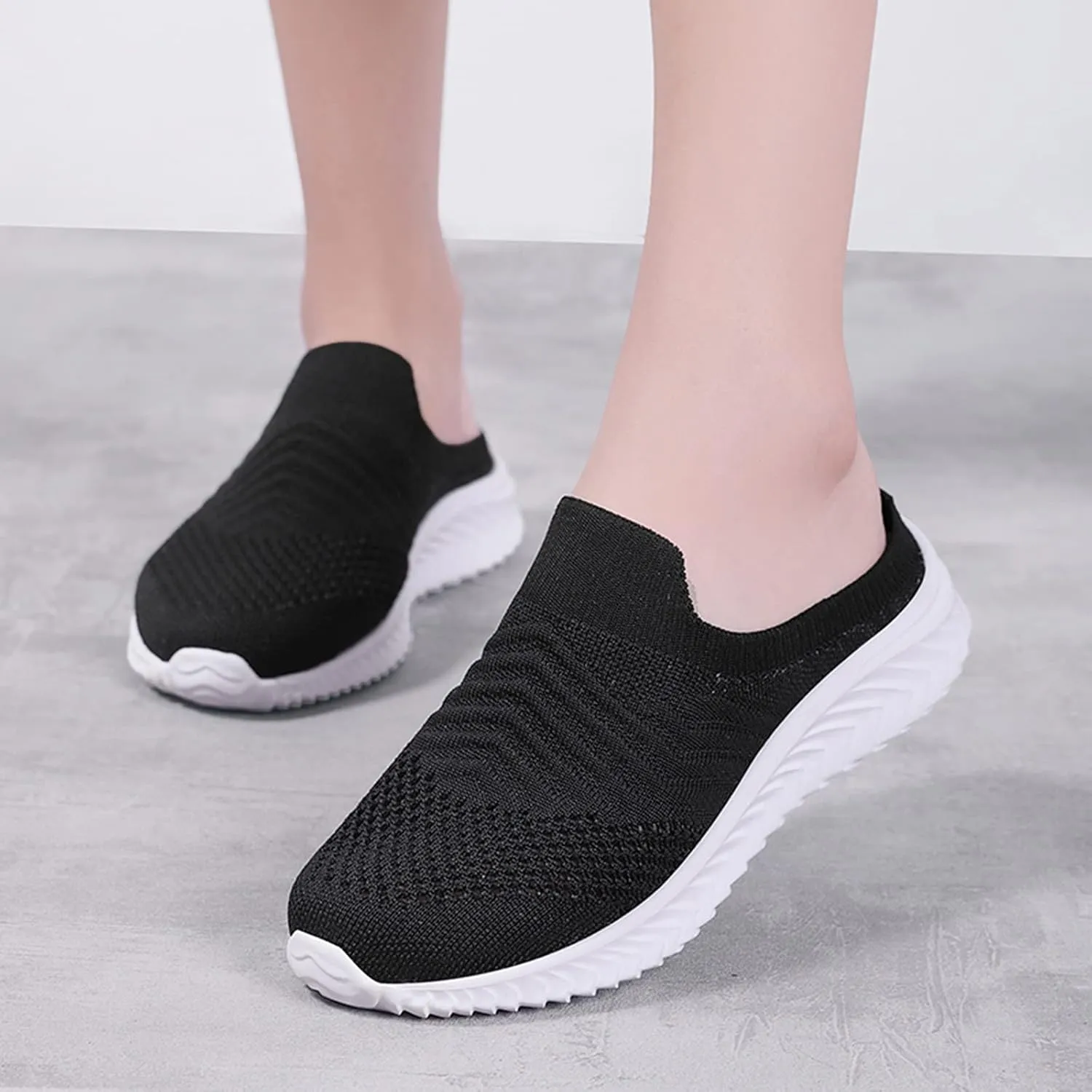 Mules for Women 2025 Backless Walking Sneakers Mens Tennis Shoes Comfort Casual Shoes Slip On Men's Fashion Sneakers Tennis Shoe Trainers Shoe