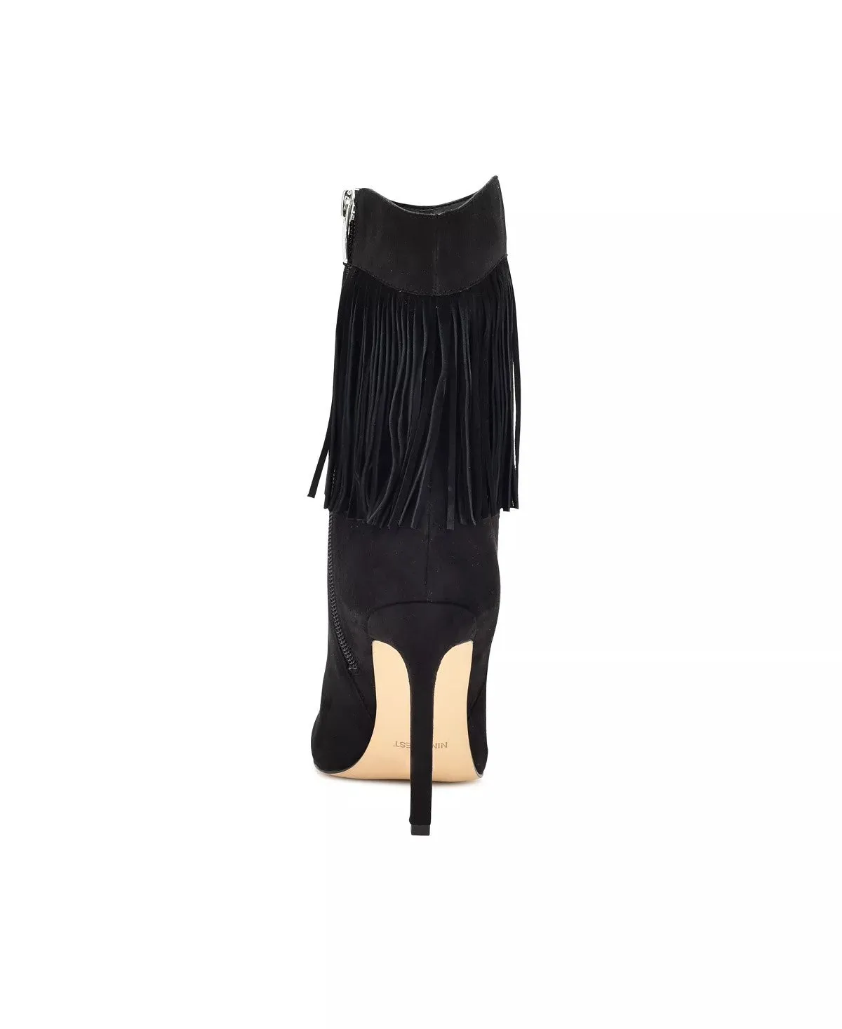 Nine West Tries2 Black1 Suede Fashion Pointed Toe Womens Dress Ankle Booties
